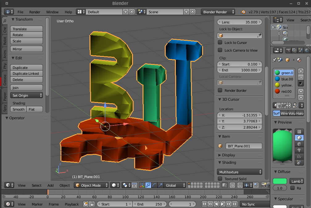 Logo in blender