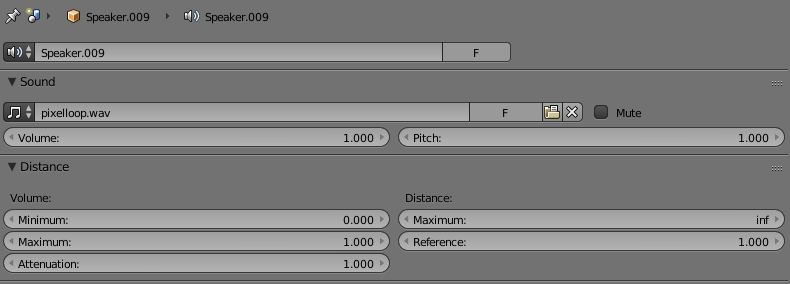 Speaker properties