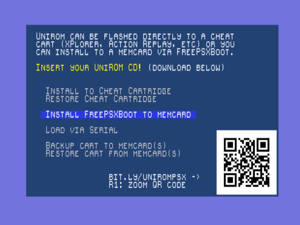 Install Freepsxboot to mc